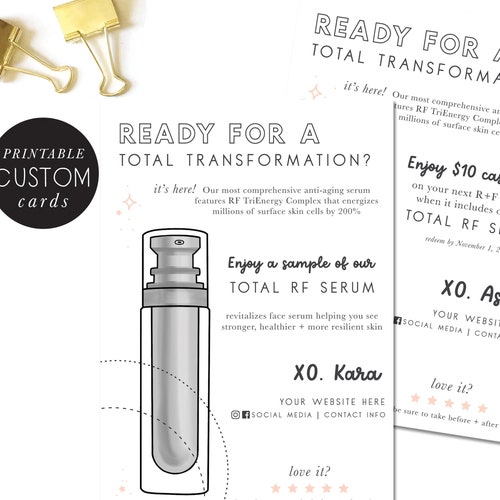 Customized Rodan and Fields NEW Product Promo Coupon Send Etsy