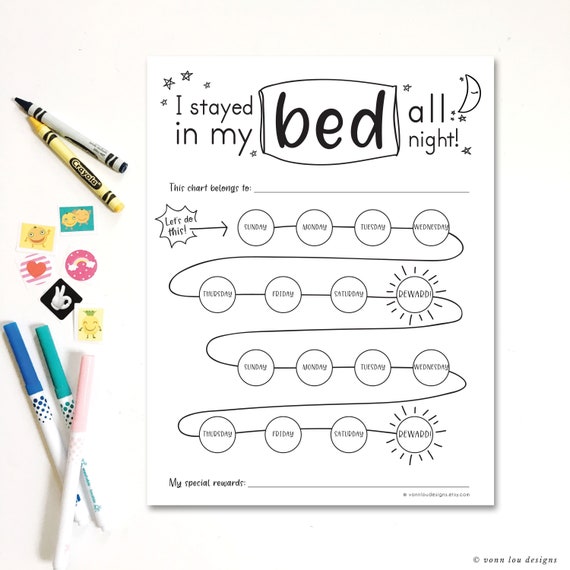 Stay In Bed Chart Printable