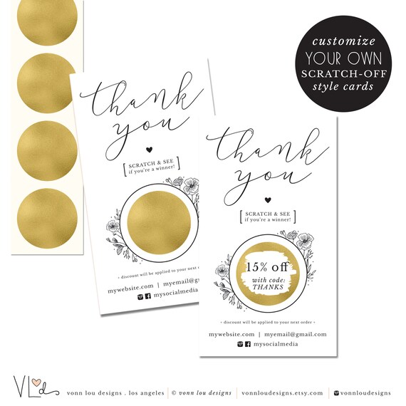 scratch business cards