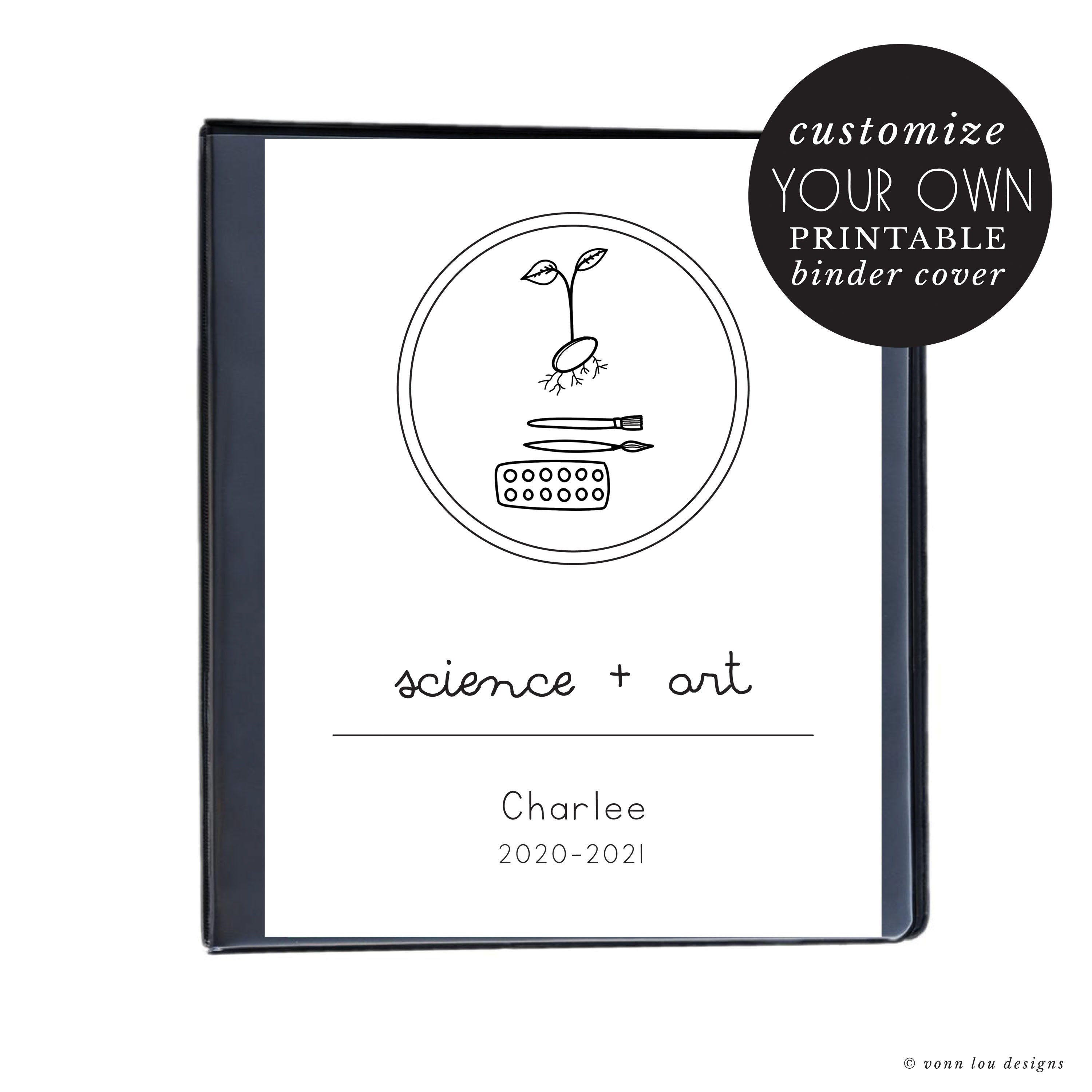 Get Organized with Customizable Notebook Cover Printables