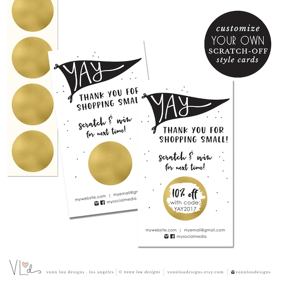 personalized scratch off cards
