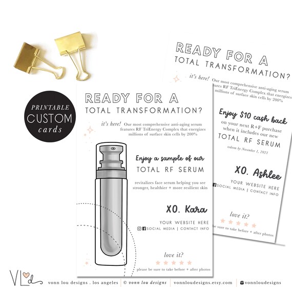 Customized Rodan and Fields NEW Product Promo Coupon Send Etsy