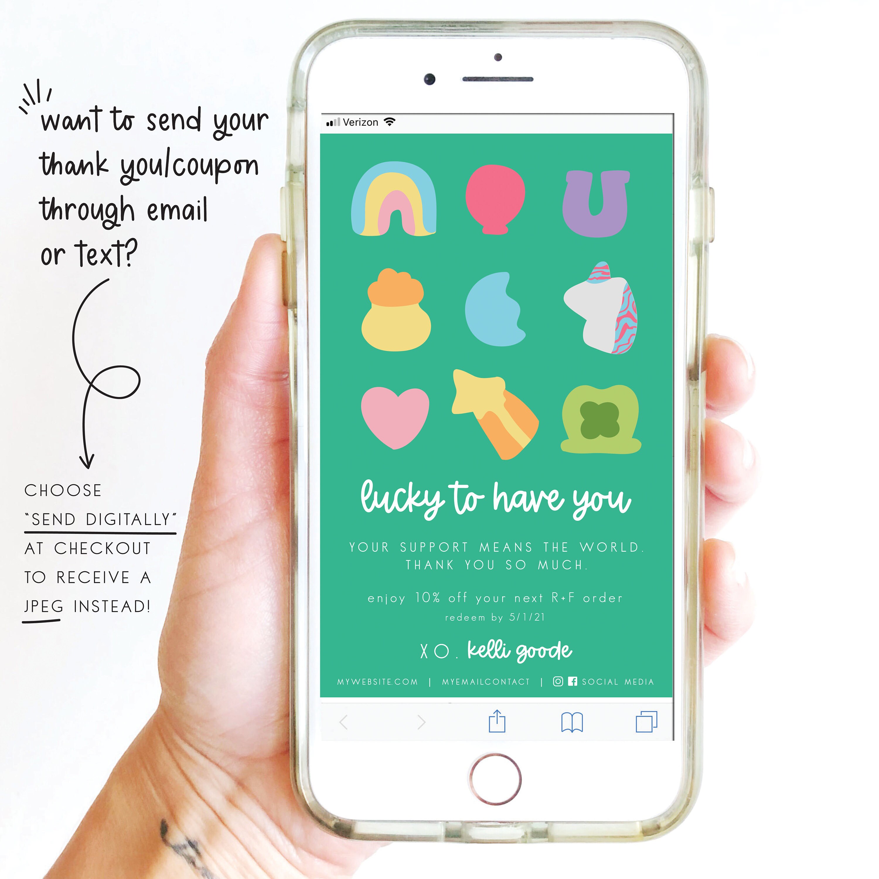 Rodan and fields st pattys coupon card ALL coupons custom to Etsy