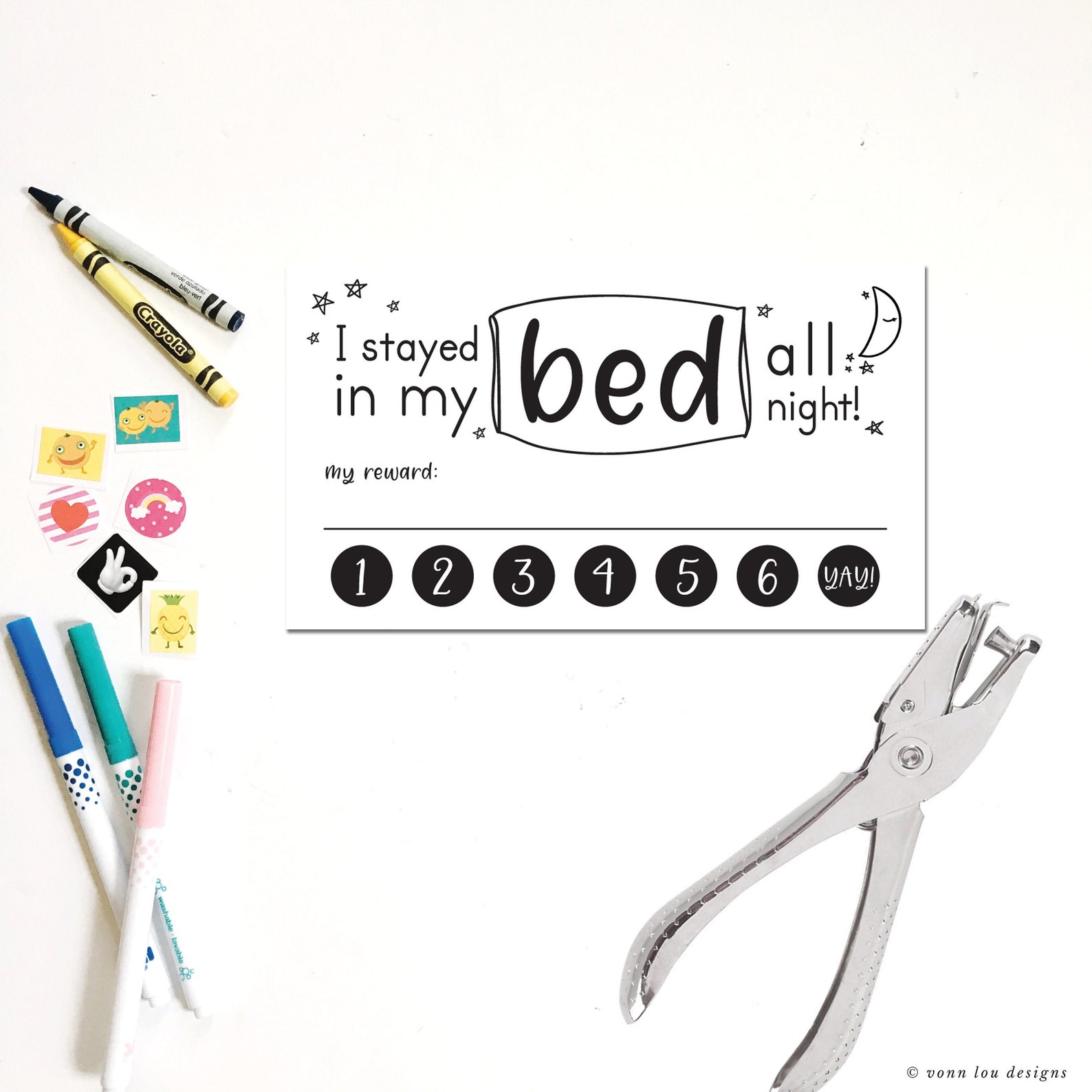 Stay in Bed Reward Card Printable Download Hand - Etsy