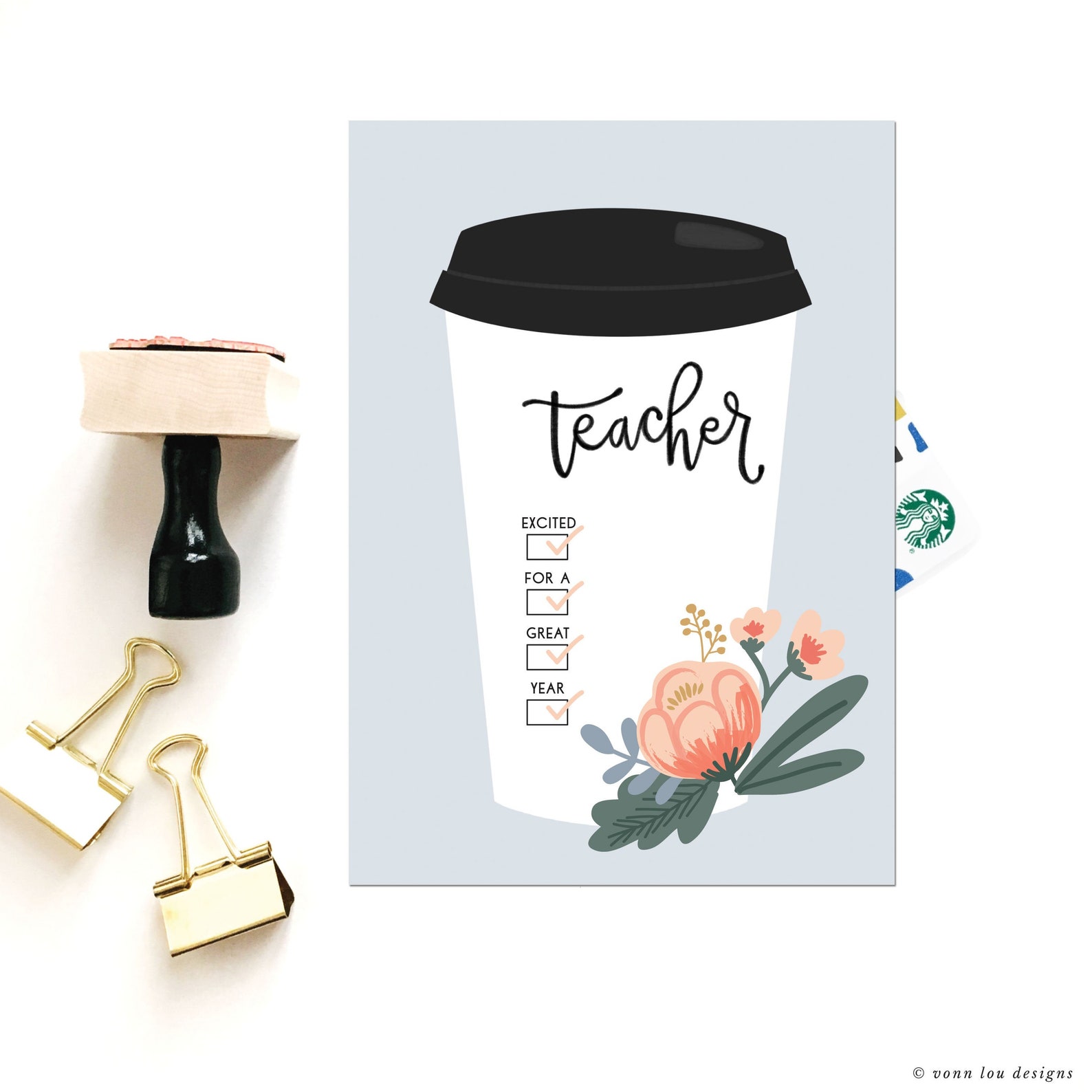 Coffee Card for Teacher Welcome Back Getting to Know You - Etsy
