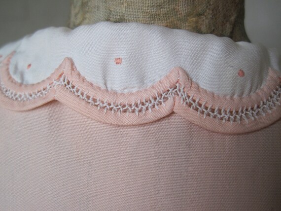 Vintage c1950 infant to toddler handmade pink cot… - image 10