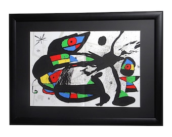 Vintage Mid Century Ltd. Ed. Lithograph-Joan Miro-Derriere Le Miroir-1978