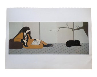 Vintage 20th Century Signed/Titled Will Barnet Lithograph "Aurora"