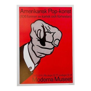 Vintage Roy Lichtenstein Poster Lithografie