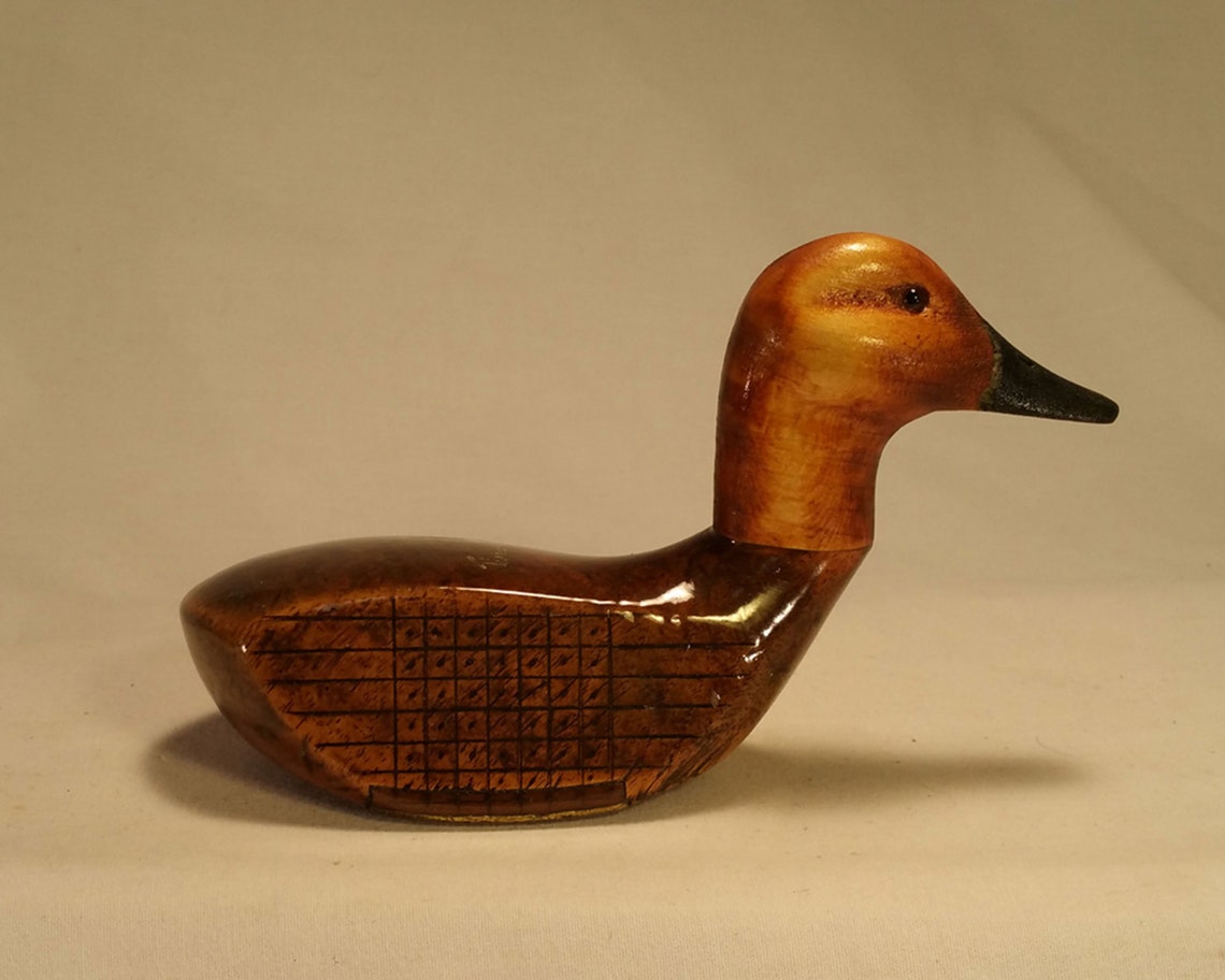 HandCarved Vintage Golf Club Duck Gadwall Etsy