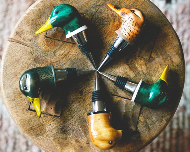 Duck Head Wine Stoppers Etsy