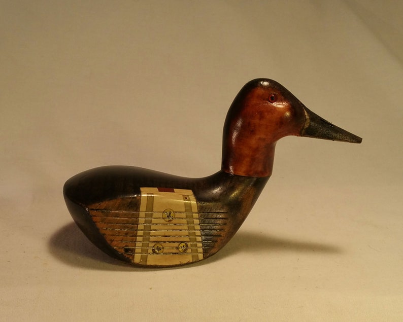 HandCarved Vintage Golf Club Duck Canvasback Etsy