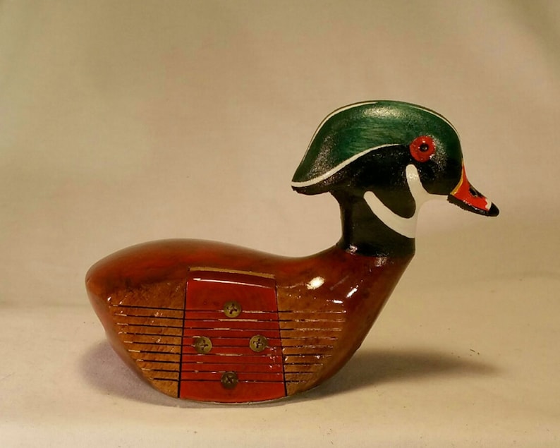HandCarved Vintage Golf Club Duck Wood Duck Etsy