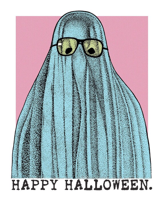 Halloween Ghost Bob Michael Myers art print. | Etsy