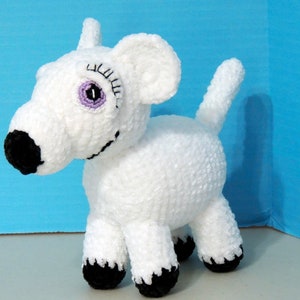 dog, amigurumi bichon, toy dog, handmade doll, crocheted stuffed animal, baby shower gift, new mom gift, new dad gift