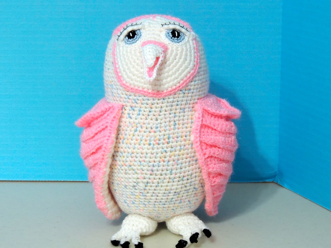 Barn Owl, Handmade Amigurumi Crocheted Stuffed Animal, Toy, Doll, Baby Shower Gift, New Mom Gift