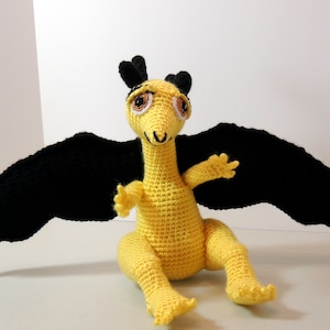 Handmade Crocheted Dragon Amigurumi: Fantasy Stuffed Animal Toy