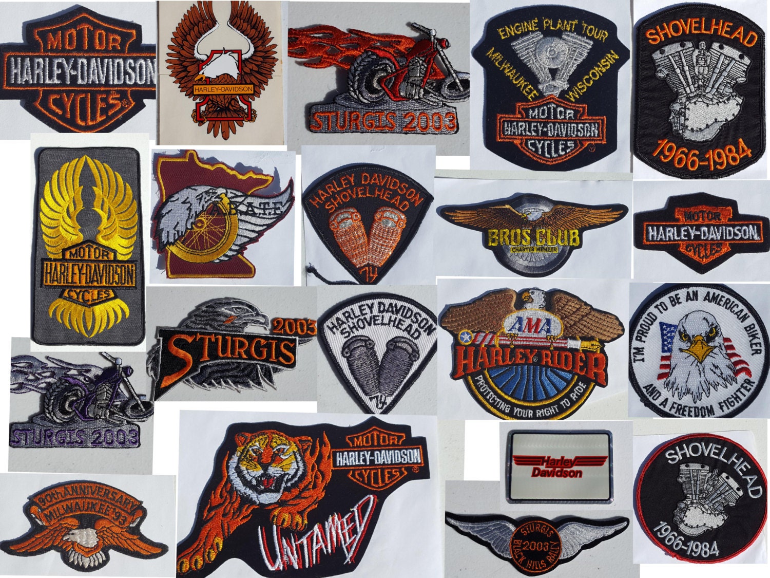 Vintage harley davidson patch deals