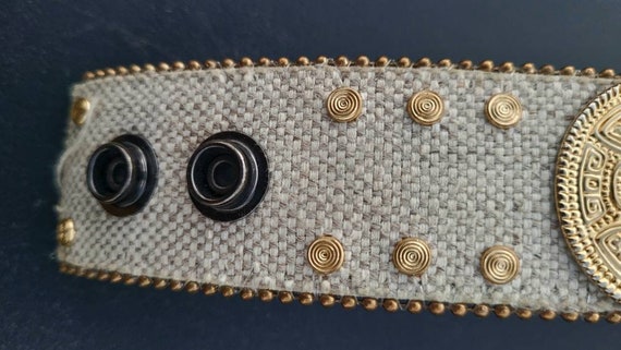 Leather Belt Cuff Bracelet - image 3
