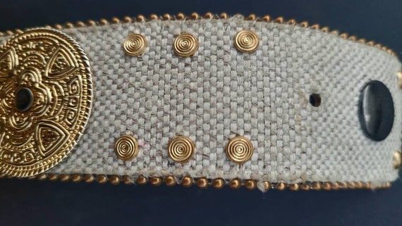 Leather Belt Cuff Bracelet - image 4