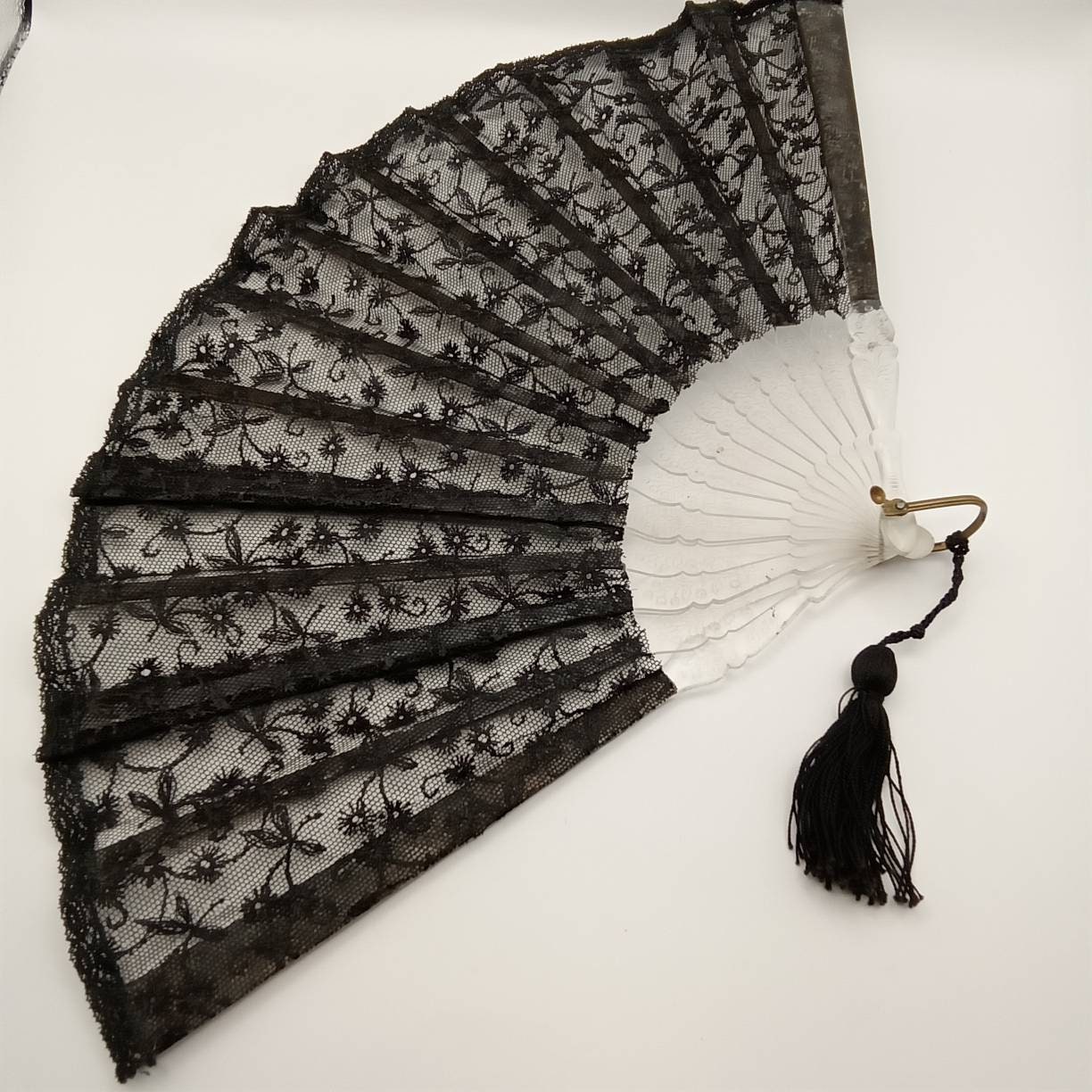 Anzai indhold søskende Gothic Lace Fan - Etsy