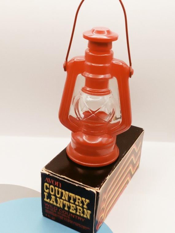 Avon Country Lantern Decanter with Wild Country A… - image 4