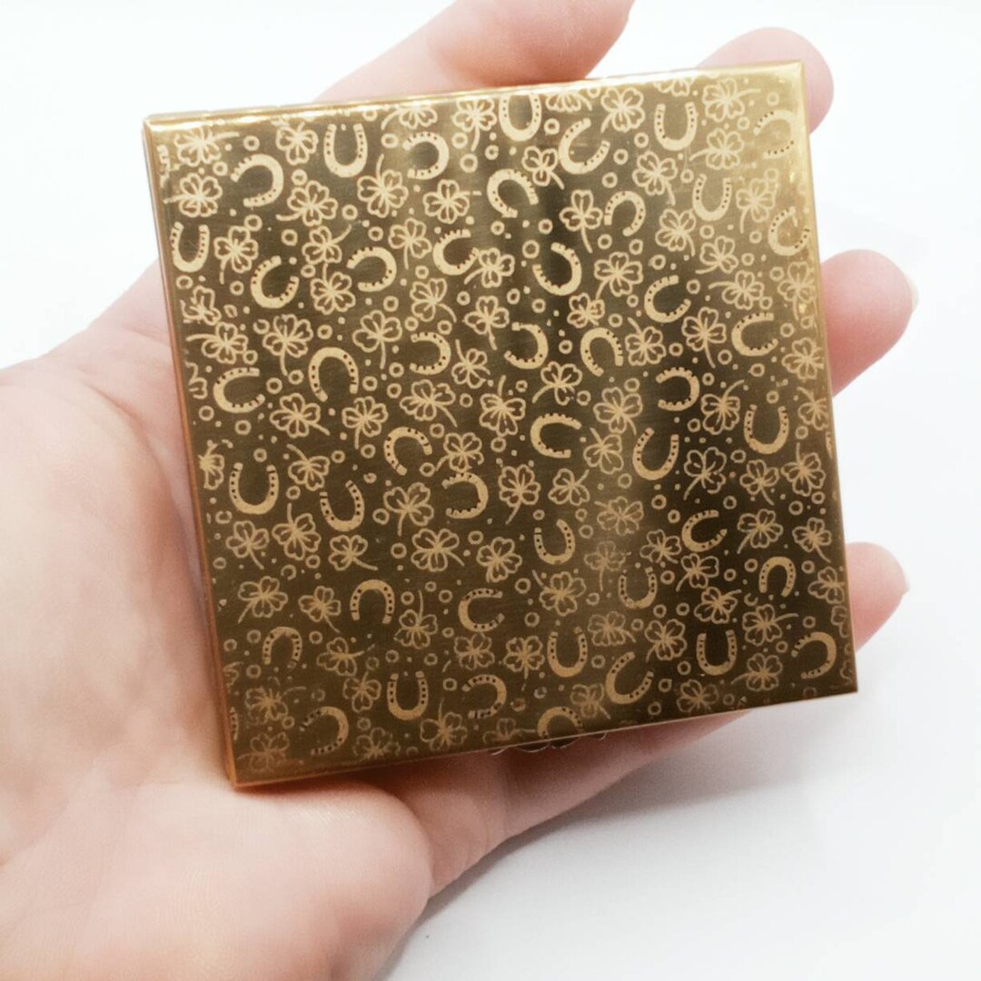 Lucky Horseshoe Le Rage Vintage Powder Compact,beautiful Condition,gift