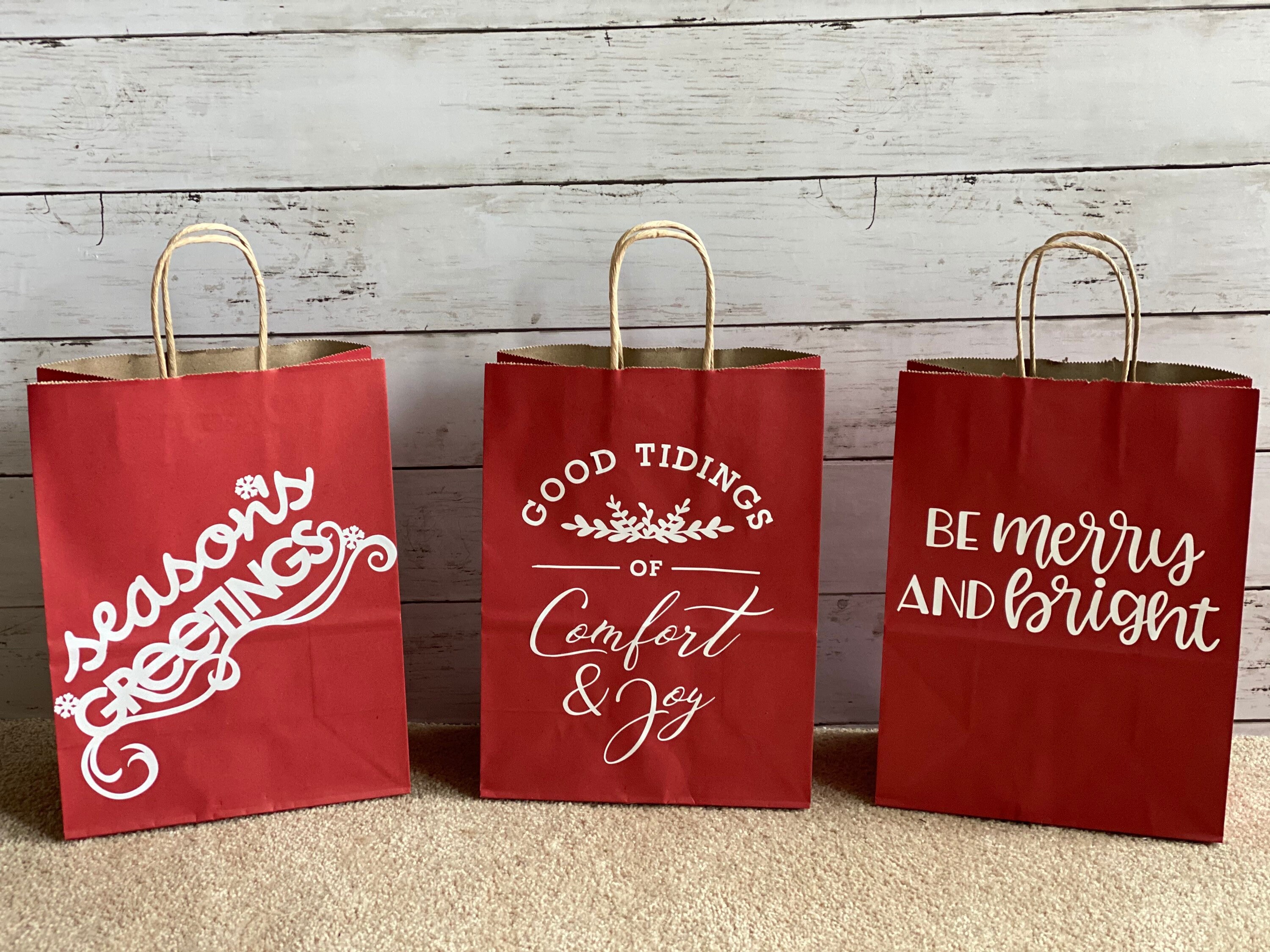 christmas gift bags etsy