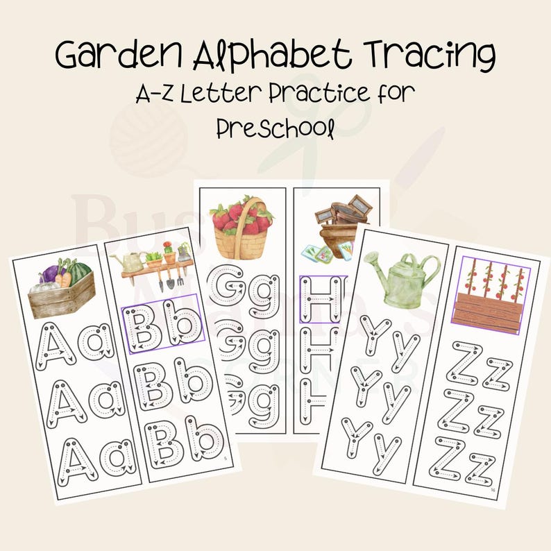 Garden Alphabet Tracing Worksheets Preschool Letter Practice A Z Garden Alphabet Tracing Worksheets Preschool Letter Practice A Z