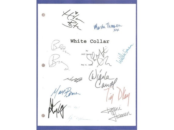 Buy White Collar Pilot Episode TV Script Screenplay Autograph