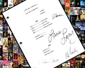 I Love Lucy TV Script Lucy Does A Commercial  VITAMEATAVEGAMIN Signed Lucille Ball, Desi Arnaz, Vivian Vance, William Frawley