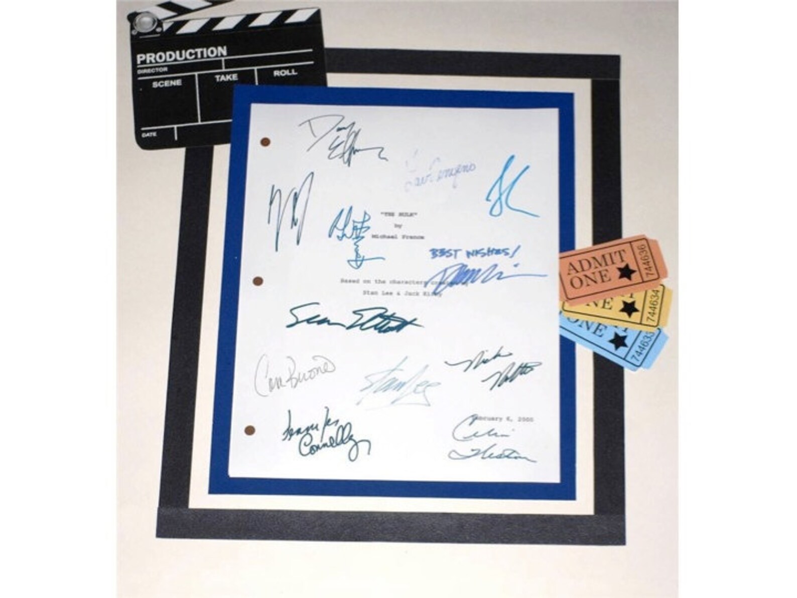 Hulk Script Pdf The Hulk Movie Script Signed Screenplay Autographed: Eric Bana ...