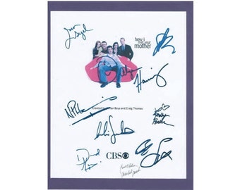 How I Met Your Mother Pilot Episode TV Script Screenplay Signed Alyson Hannigan, Neil Patrick Harris, Josh Radnor, Jason Segel, Bob Saget