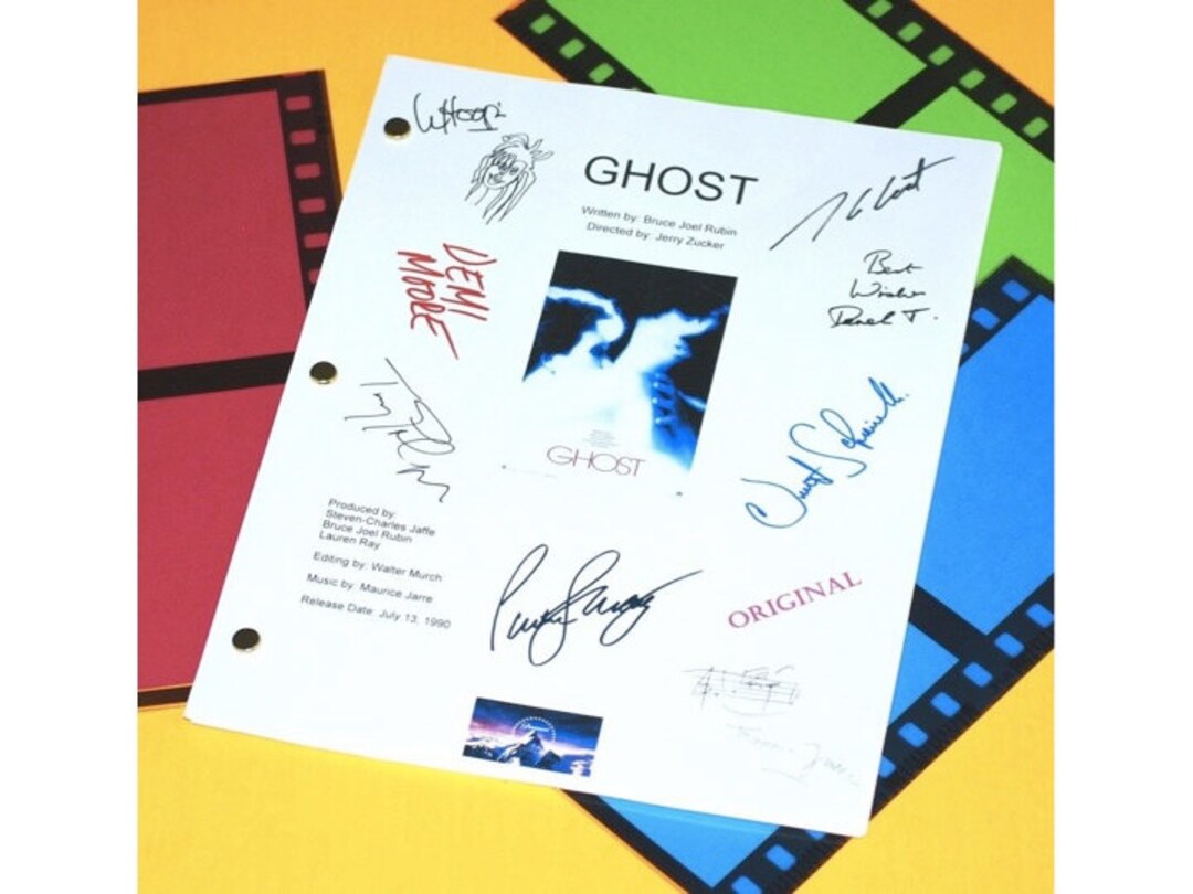 Ghost Movie Script Signed Screenplay Autographed: Patrick Swayze, Demi ...