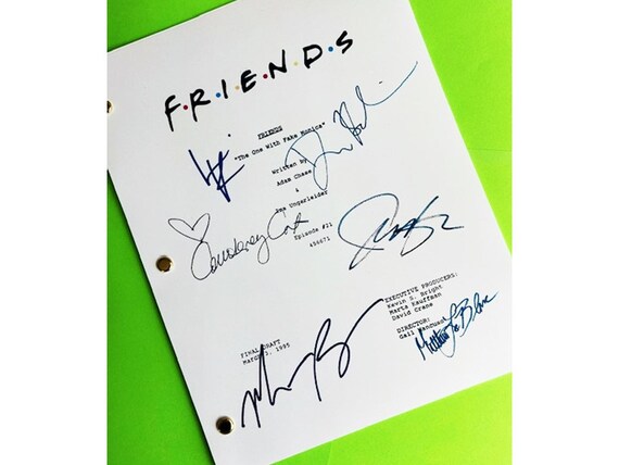 Friends the Last One Final Episode Script Signed 