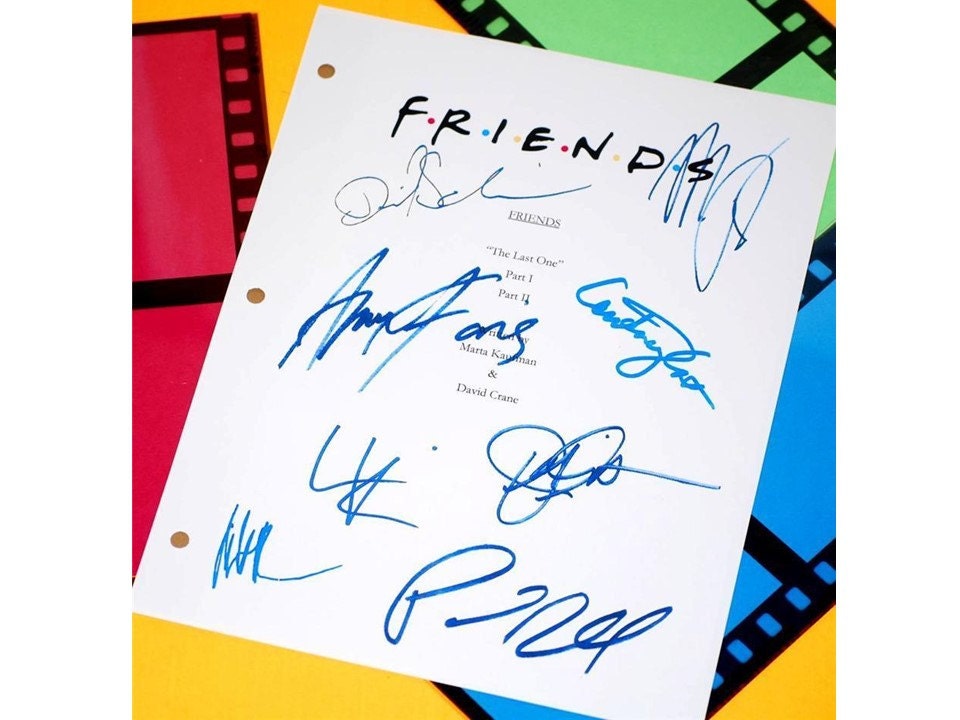 Friends the Last One Final Episode Script Signed 