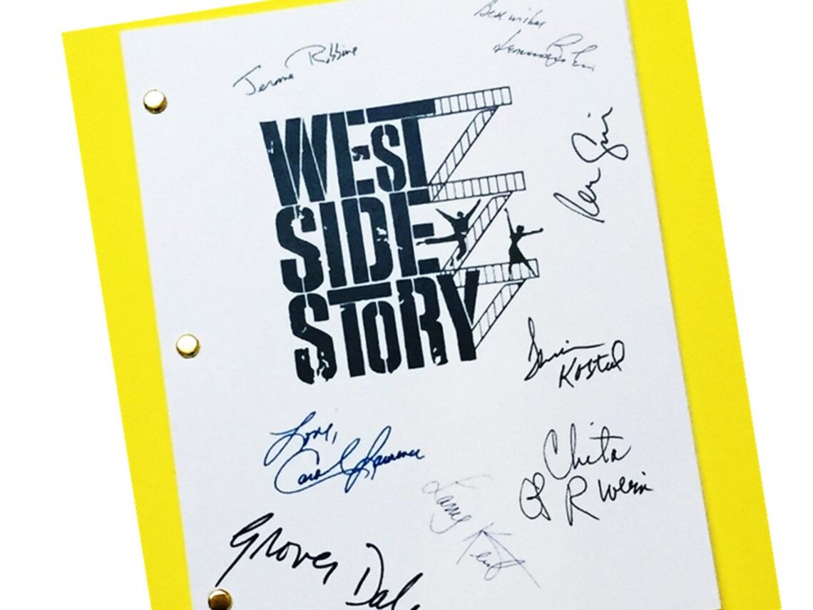 West Side Story Original Broadway Musical Signed Script Chita Rivera ...