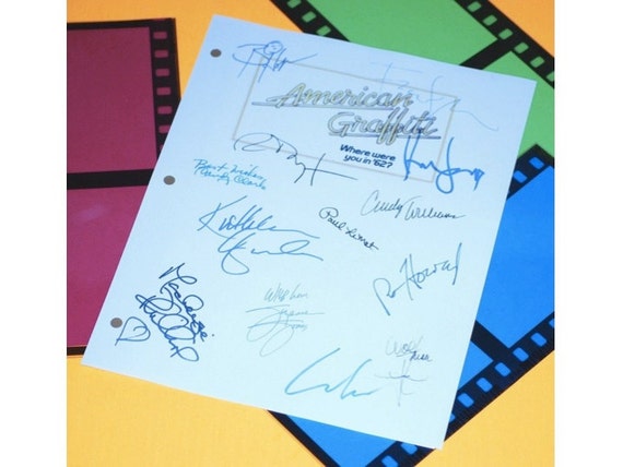American Graffiti Movie Script Signed Screenplay Autographed American Graffiti Movie Script Signed Screenplay Autographed