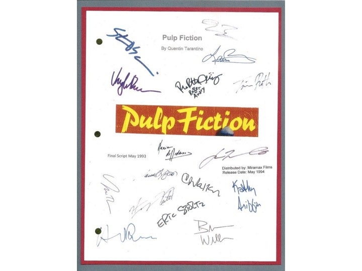 Uma Thurman & John Travolta Autographed Pulp Fiction 16x24 Movie Poste –  Celebrity Authentics