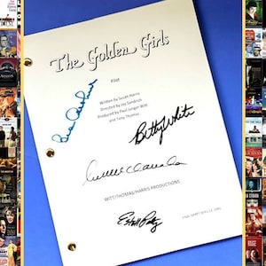 The Golden Girls TV Pilot Script Autographed Signed  Betty White, Bea Arthur, Rue McClanahan, Estelle Getty