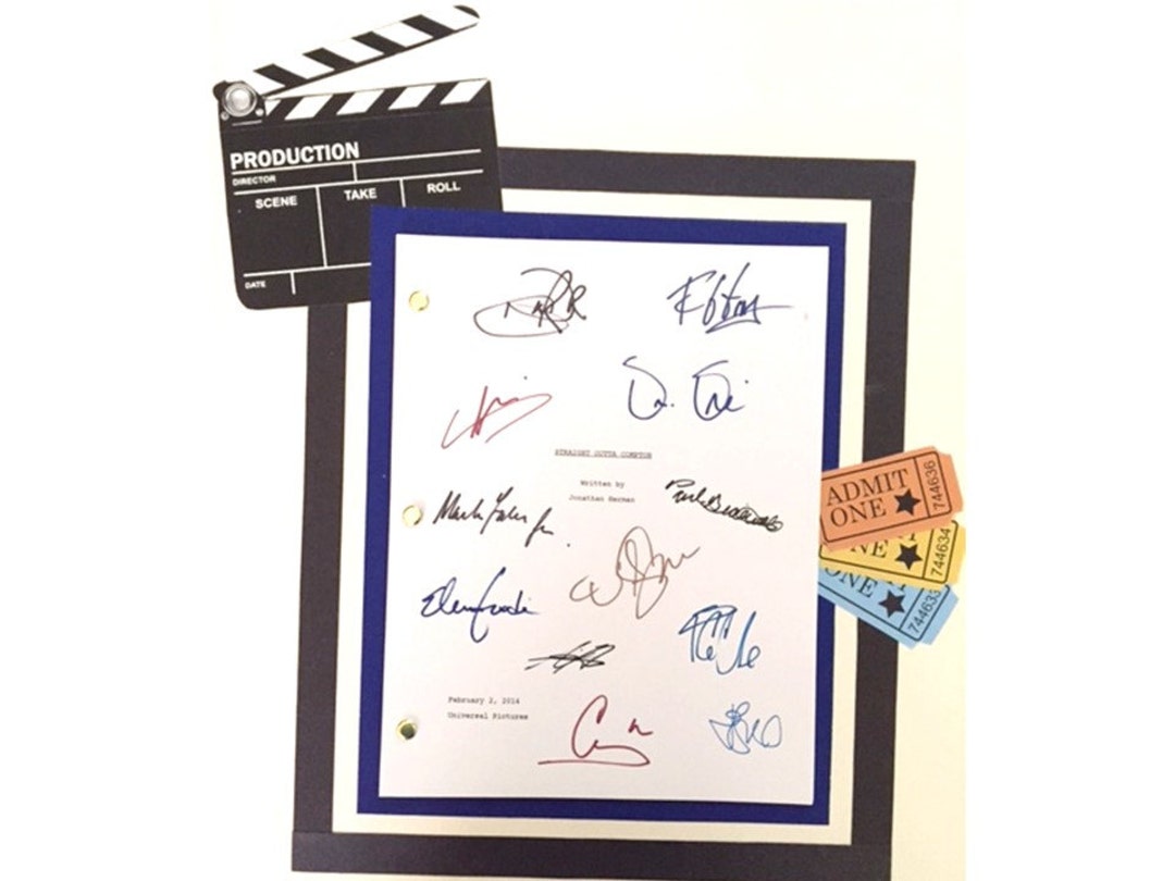 Straight Outta Compton Movie Script Reprint, O’shea Jackson, Jr., Ice ...