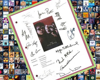 The Lost Boys Movie Script Signed Autographed Jason Patric, Corey Feldman, Corey Haim, Kiefer, Sutherland, Dianne Wiest