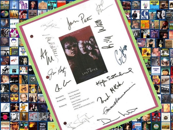 The Lost Boys Movie Script Signed Autographed Jason Patric, Corey Feldman, Corey Haim, Kiefer, Sutherland, Dianne Wiest