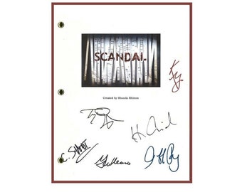 Scandal Entire Pilot TV Script Autographed: Kerry Washington, Jeff Perry, Columbus Short, Tony Goldwyn, Henry Ian Cusick, Guillermo Diaz