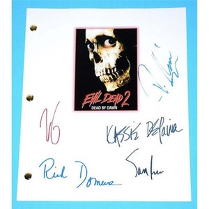 The Evil Dead Signed Movie Poster