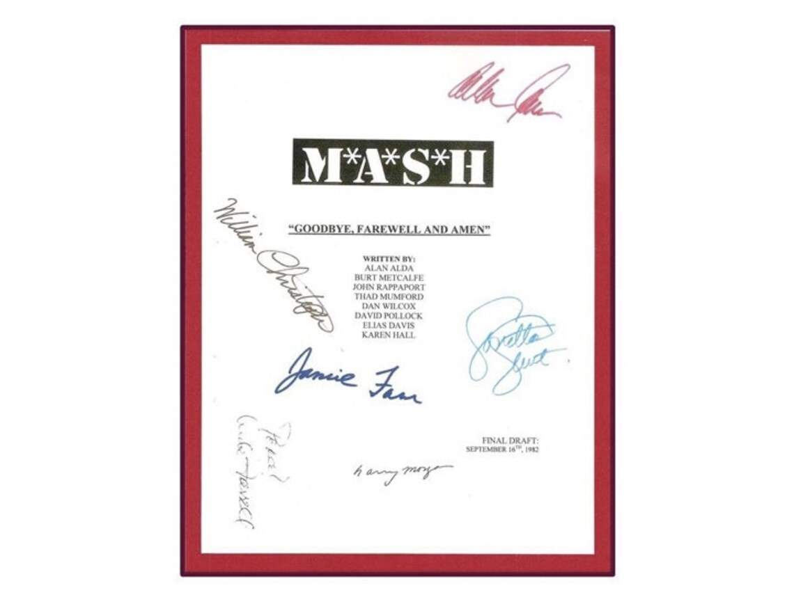 MASH goodbye Farewell and Amen Final Episode - Etsy