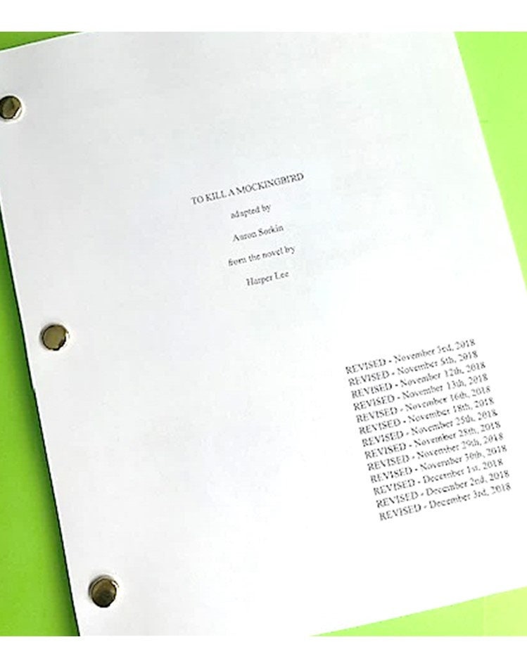 To Kill a Mockingbird Screenplay Script Broadway Production