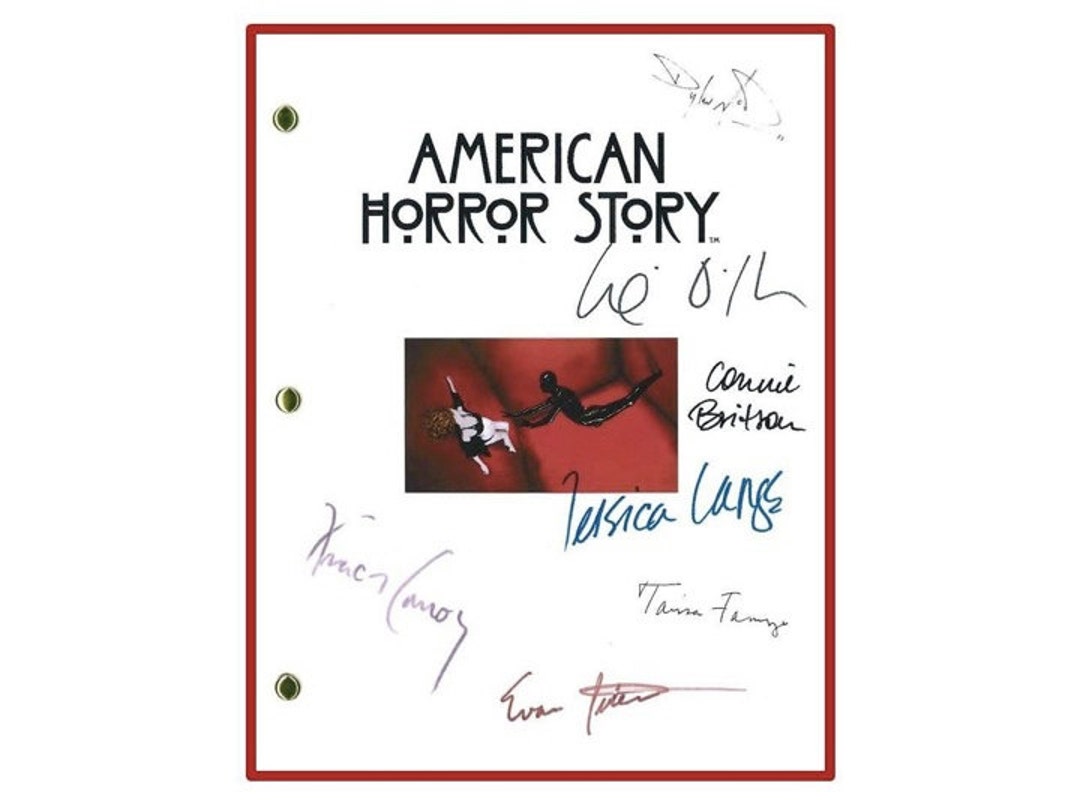 American Horror Story TV Pilot Script Signature Autographed 