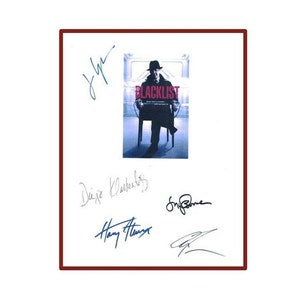 Blacklist Pilot Script Signed Autographed: James Spader, Diego Klattenhoff, Megan Boone, Ryan Eggold, Harry J. Lennix