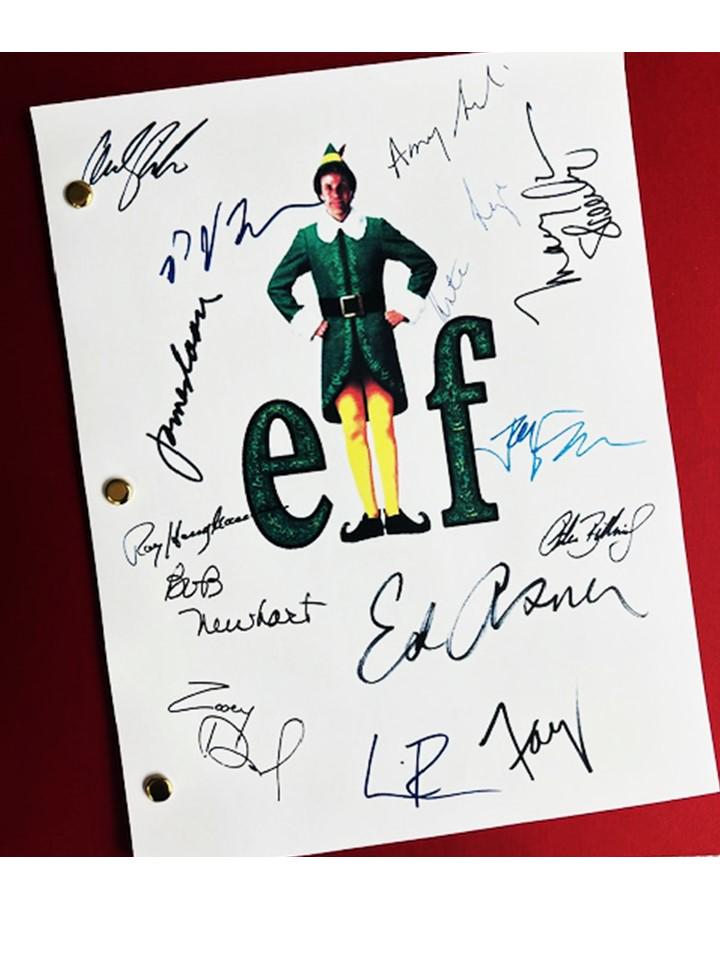 Elf Entire Movie Script Screenplay Autographed: Will Ferrell, Bob